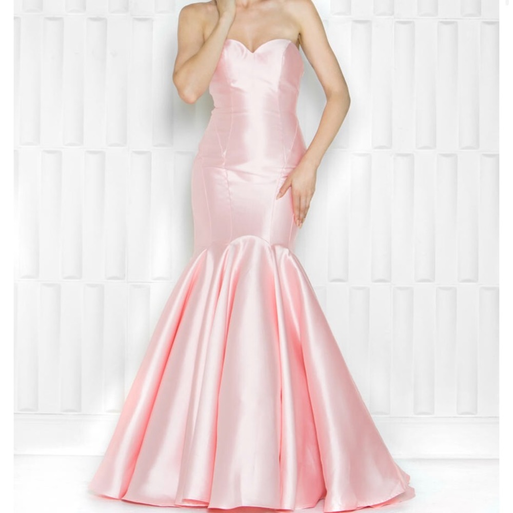 Size 2 Blush/pink mermaid prom dress